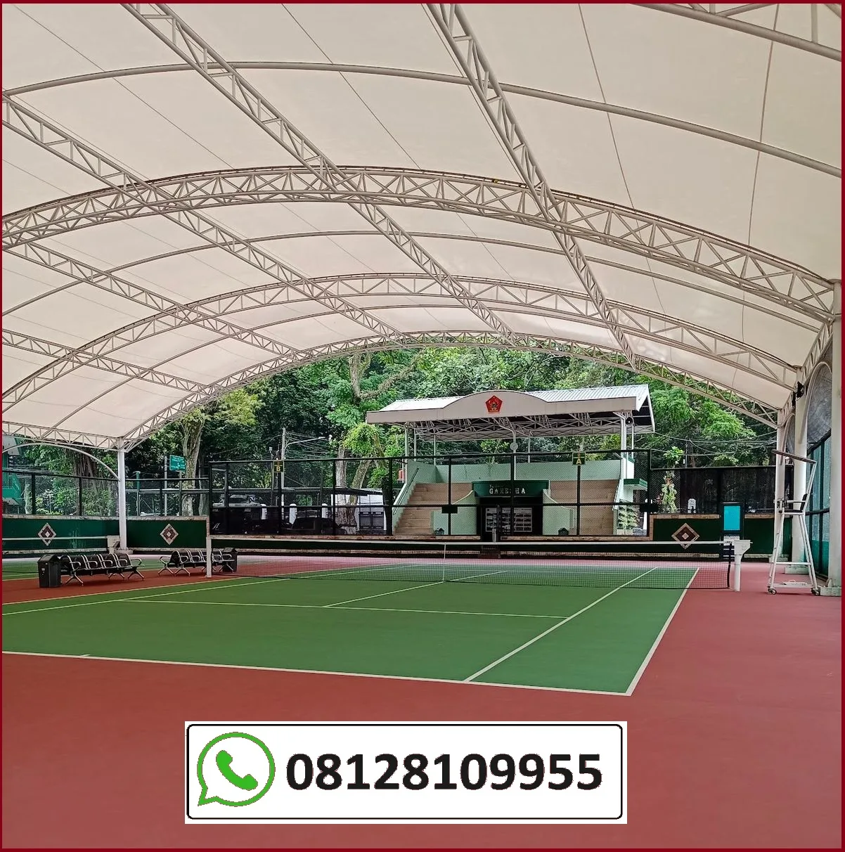 KANOPI MEMBRAN LAPANGAN TENIS HEYTEX 850 BLOCKOUT